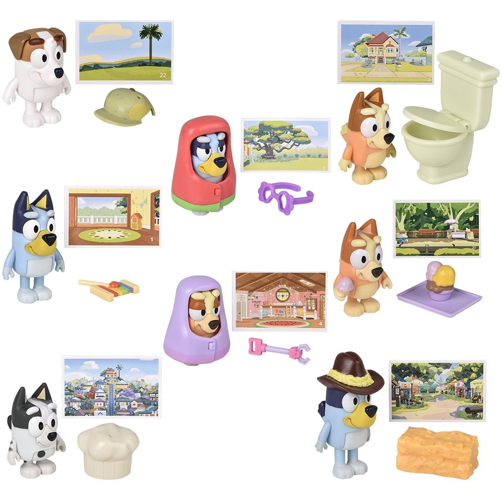 24 Bulk Bluey Story Starter Figurines 12ct