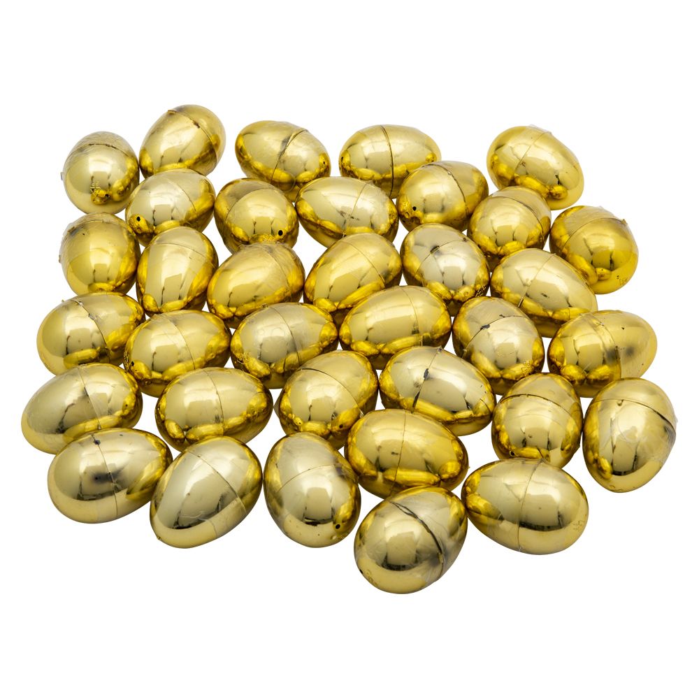 720 Bulk 2" Toy Filled Metallic Gold Egg (720pcs/case)