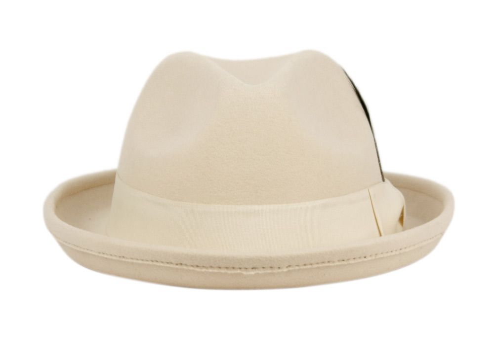 12 Bulk Poly Felt Fedora With Grosgrain Ribbon Band Assorted
