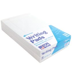 72 Bulk Legal Writing Pad Wide Ruled - 50 Sheets