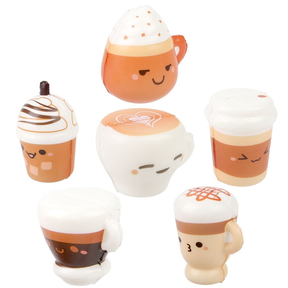 600 Bulk Micro Squish Kawaii Coffee 2"
