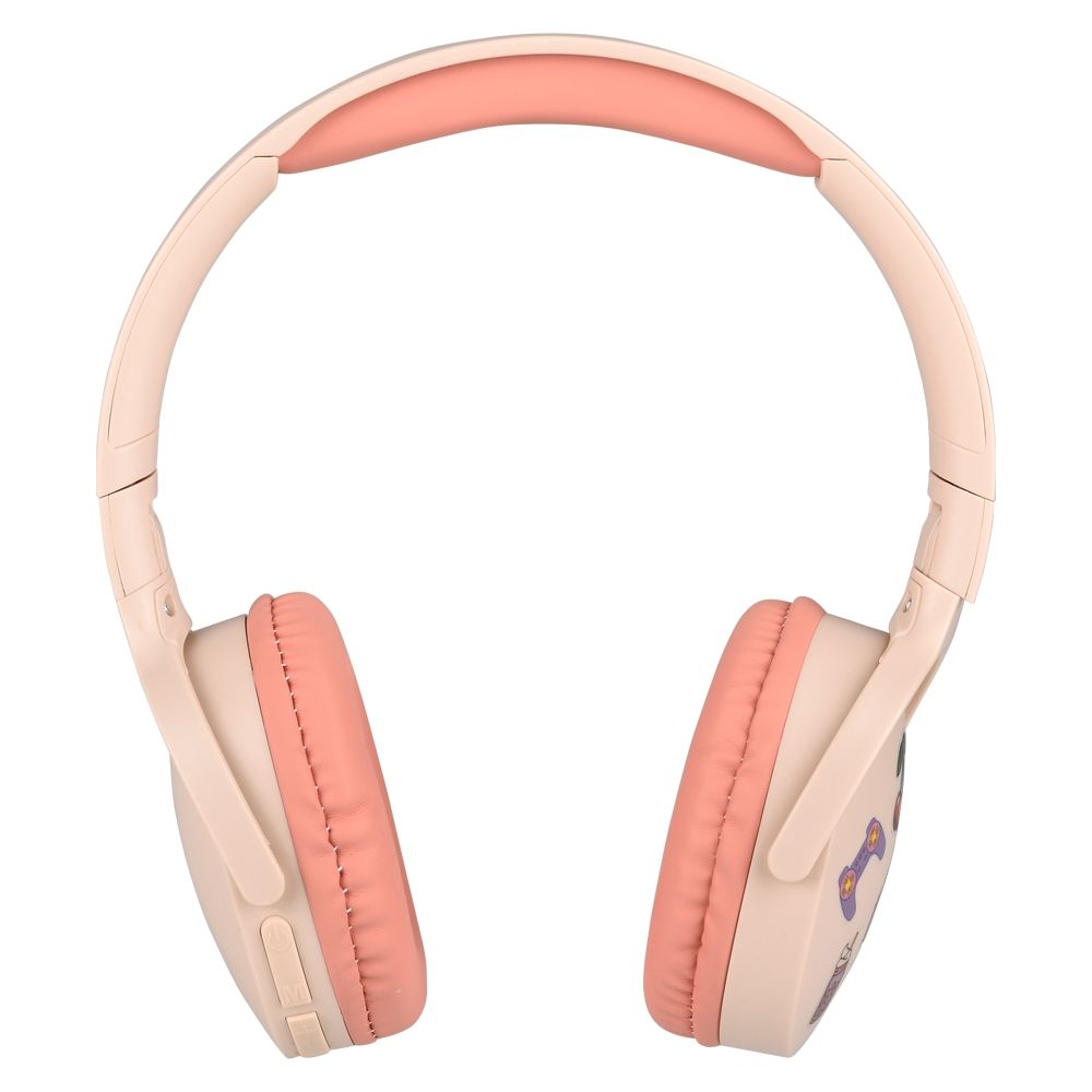 24 Bulk Gentek Wireless Headphones With Stickers (pink)