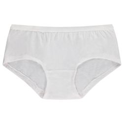 6 Bulk Yacht & Smith Womens White Underwear, Panties In Bulk, 95% Cotton - Size M