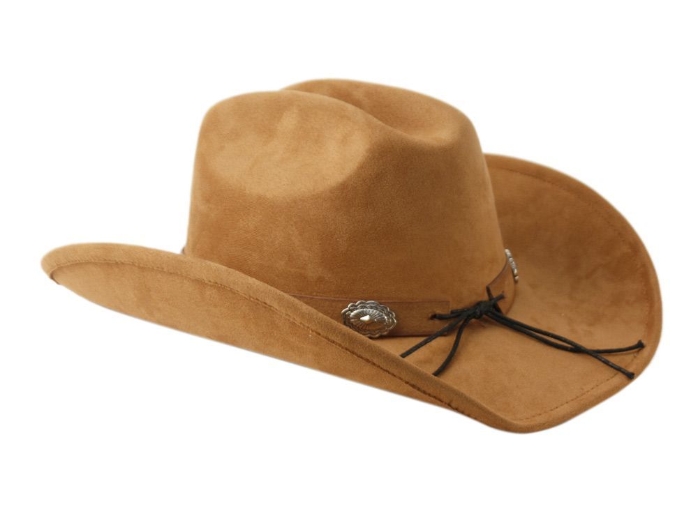 6 Bulk Poly Felt Western Cowboy Hats W/decoration Band Assorted