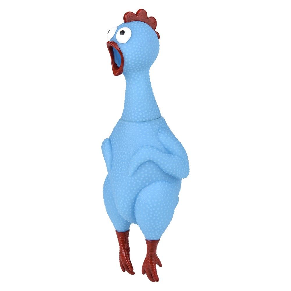 72 Bulk Big Rubber Chicken Collectible Mix 9.5 inch 72ct