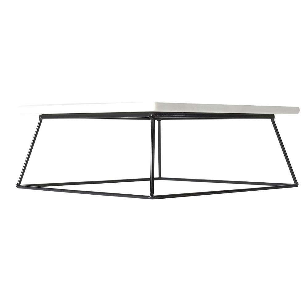 4 Bulk Sophia Grace Square Marble Table Riser, White/black