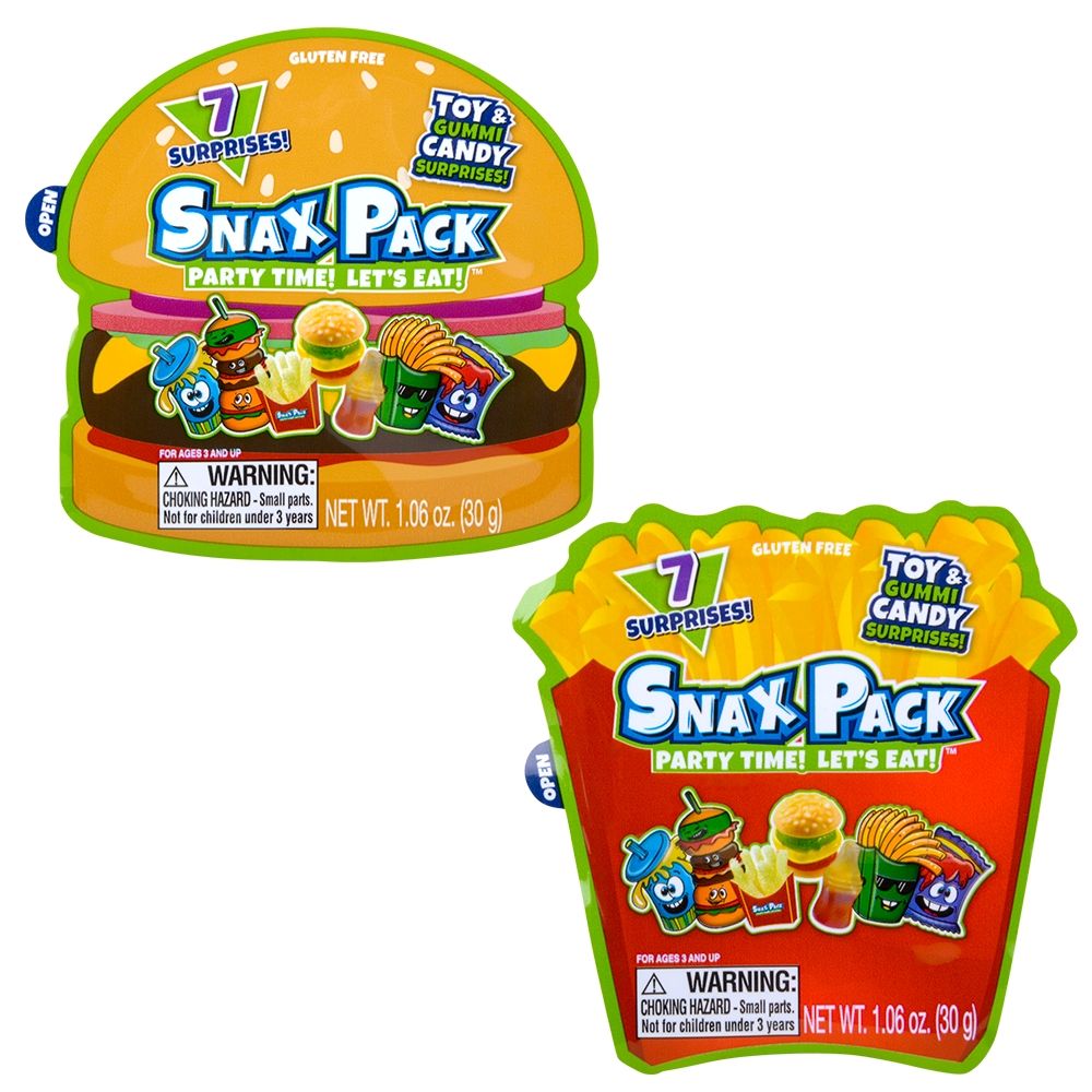 24 Bulk Snax Pack Toy & Candy 1.06oz