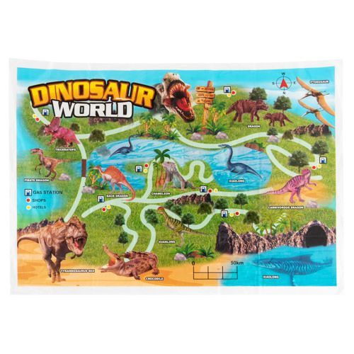 36 Bulk Dinosaur Paradise Play Set - 12 Piece Set