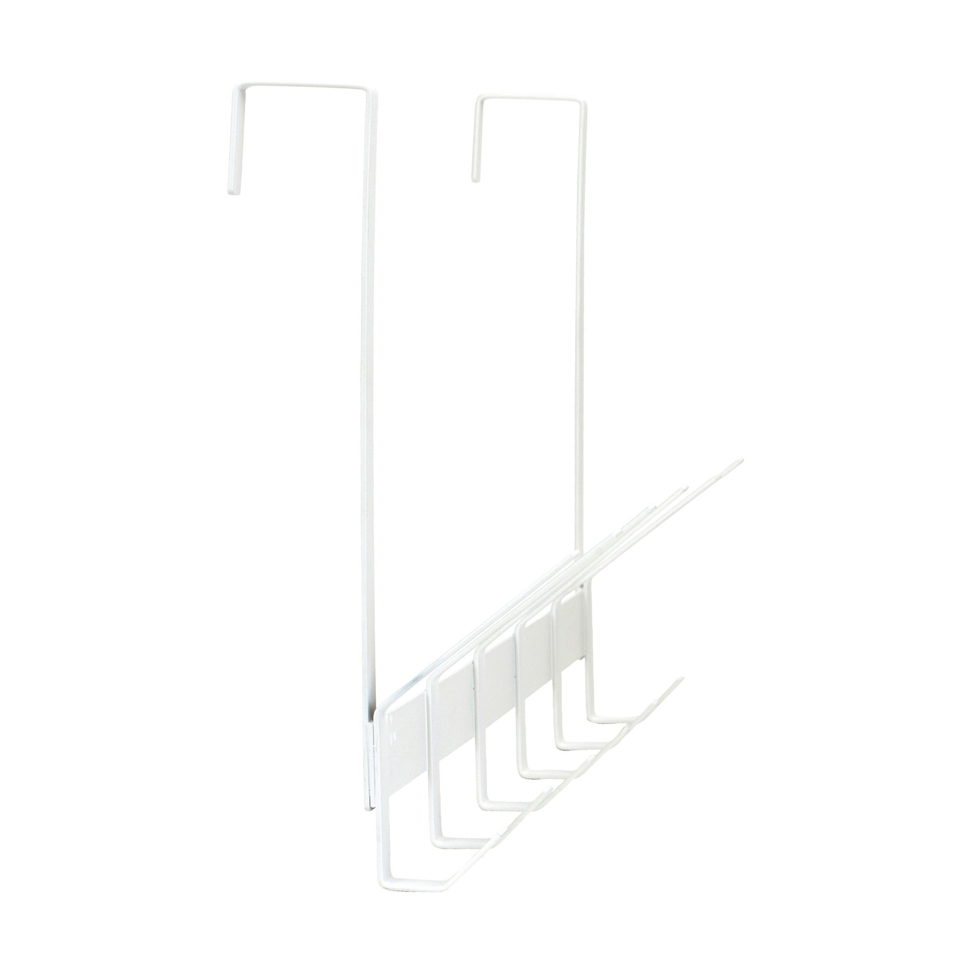12 Bulk Over The Door Hanging Rack With 6 Double Hooks, White