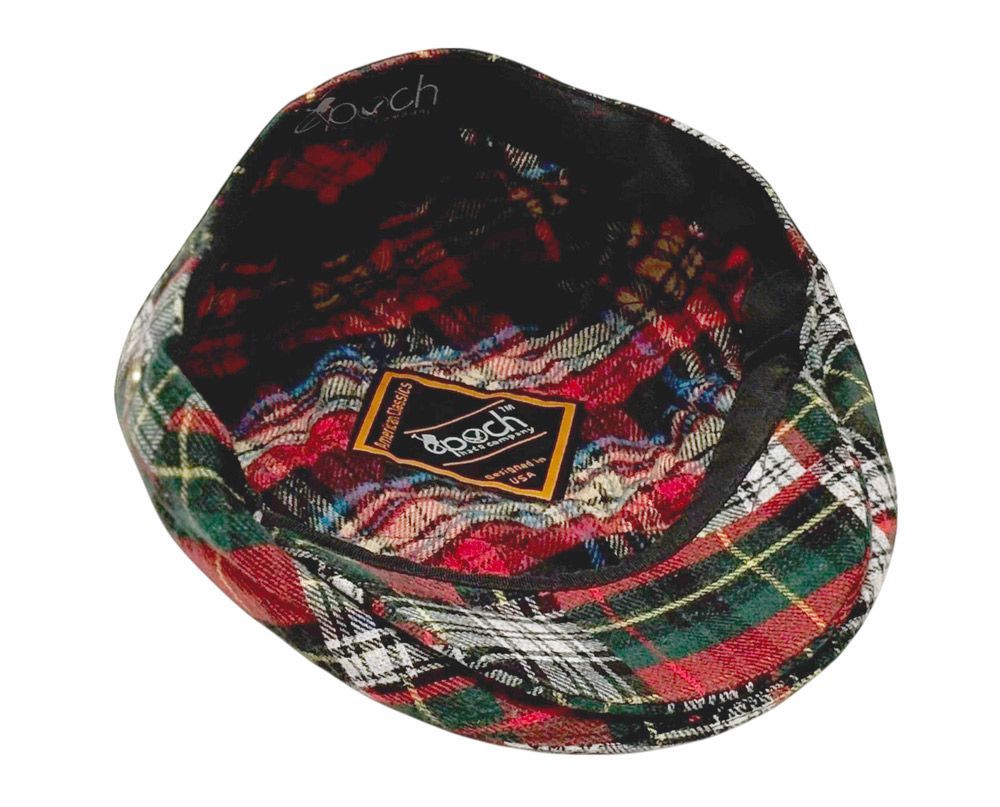 6 Bulk Wool Blend Plaid Ivy Cap Assorted