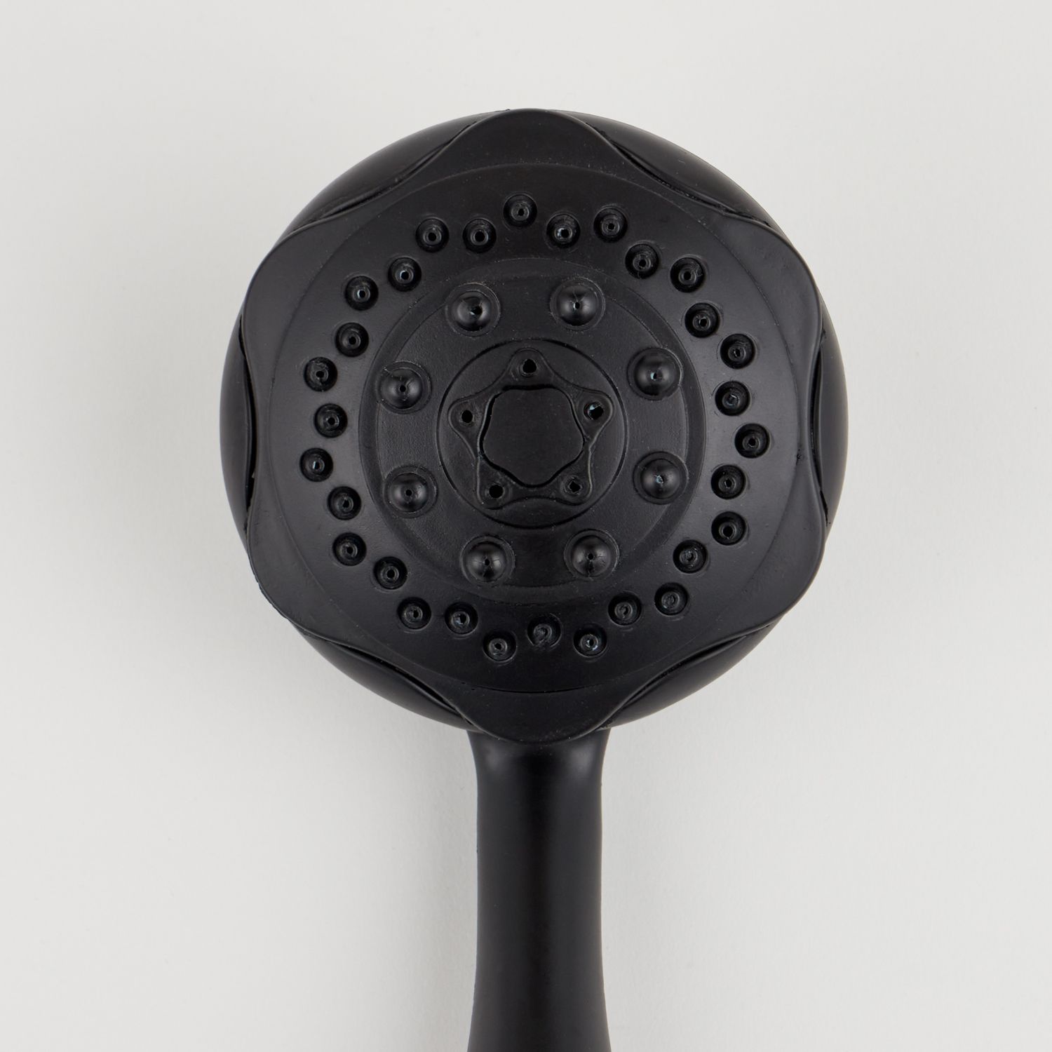 12 Bulk 3" Handheld Shower Massager Wand With Hose, Matte Black