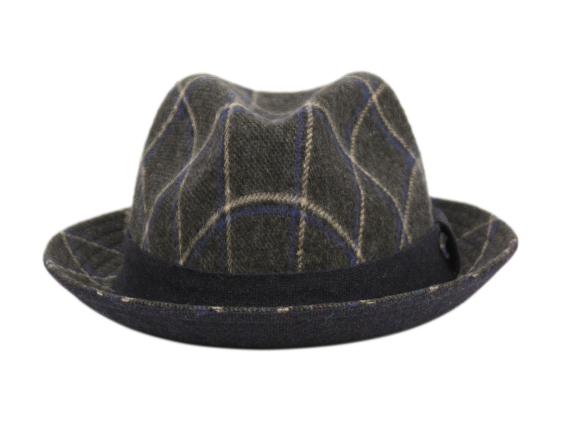 6 Bulk Richman Brothers Plaid Wool Fedora With Band Assorted