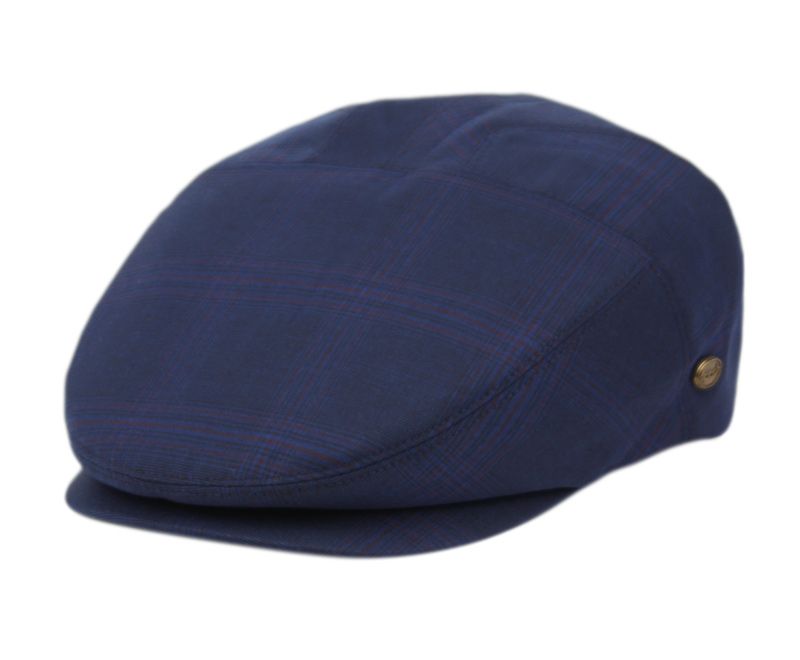 6 Bulk Slim Fit Six Panel Plaid Ivy Cap