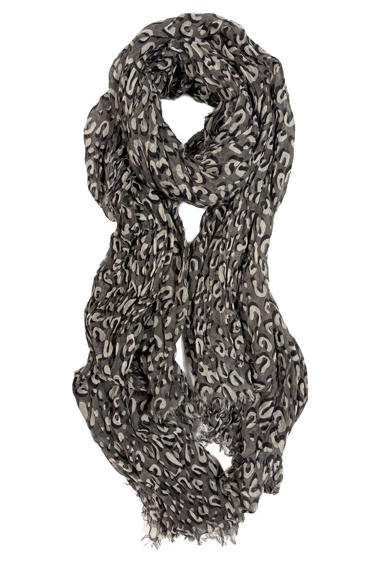 12 Bulk Leopard Print Scarf Assorted