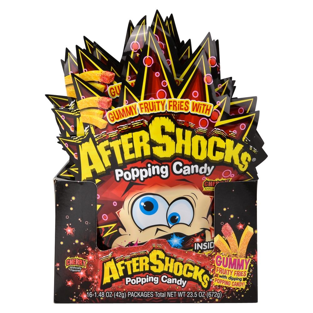32 Bulk Aftershocks Gummy With Cherry Popping Candy