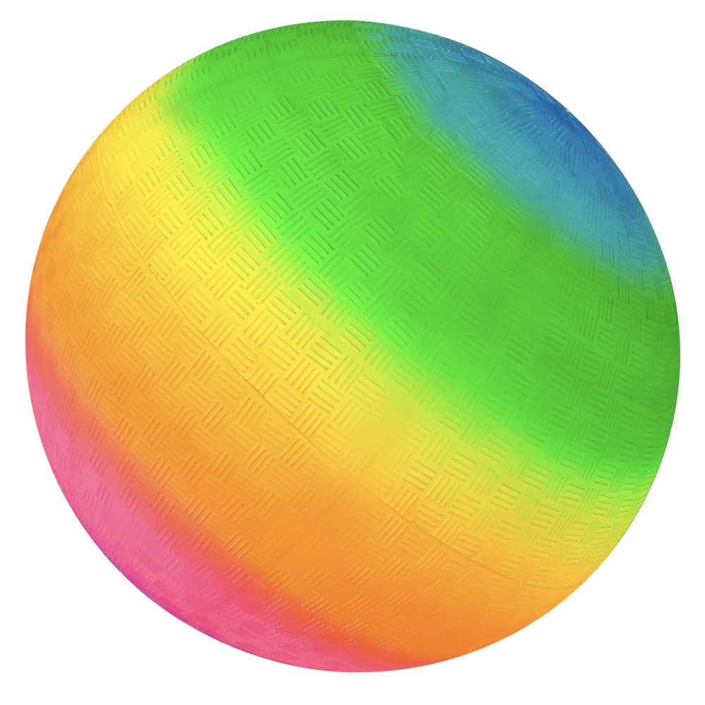 24 Bulk Neon Rainbow Playground Ball 16" 24/18