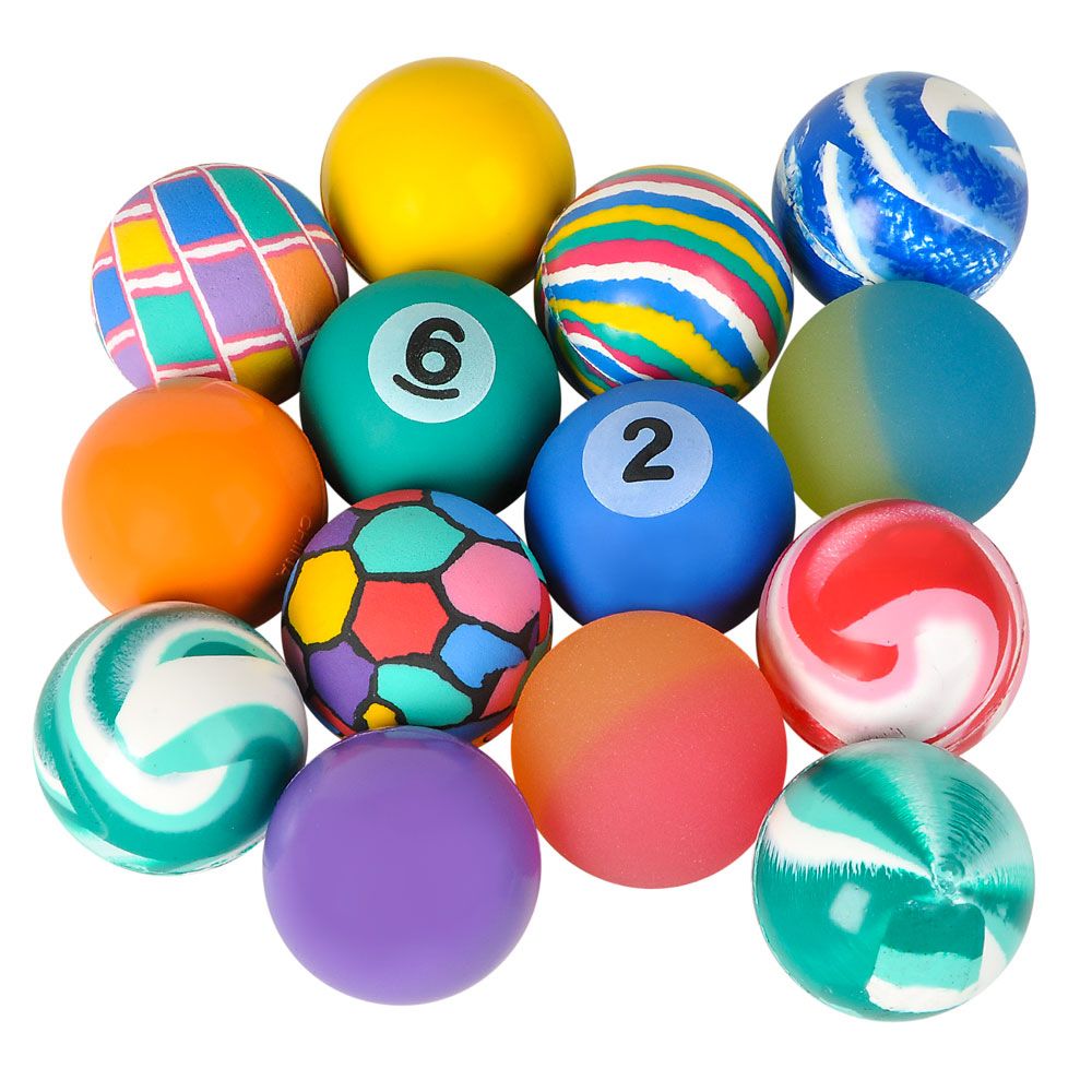 300 Bulk 45mm 1.75 Inch Hi Bounce Ball Mix 50pcs/un