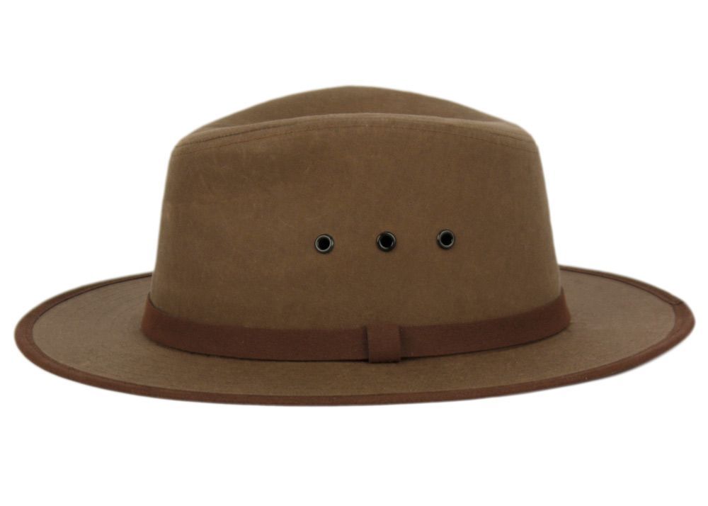 6 Bulk Berteil Oil Cotton Fedora Hat W/band Assorted