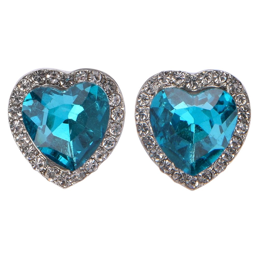 240 Bulk (t) Red & Blue Heart Earrings