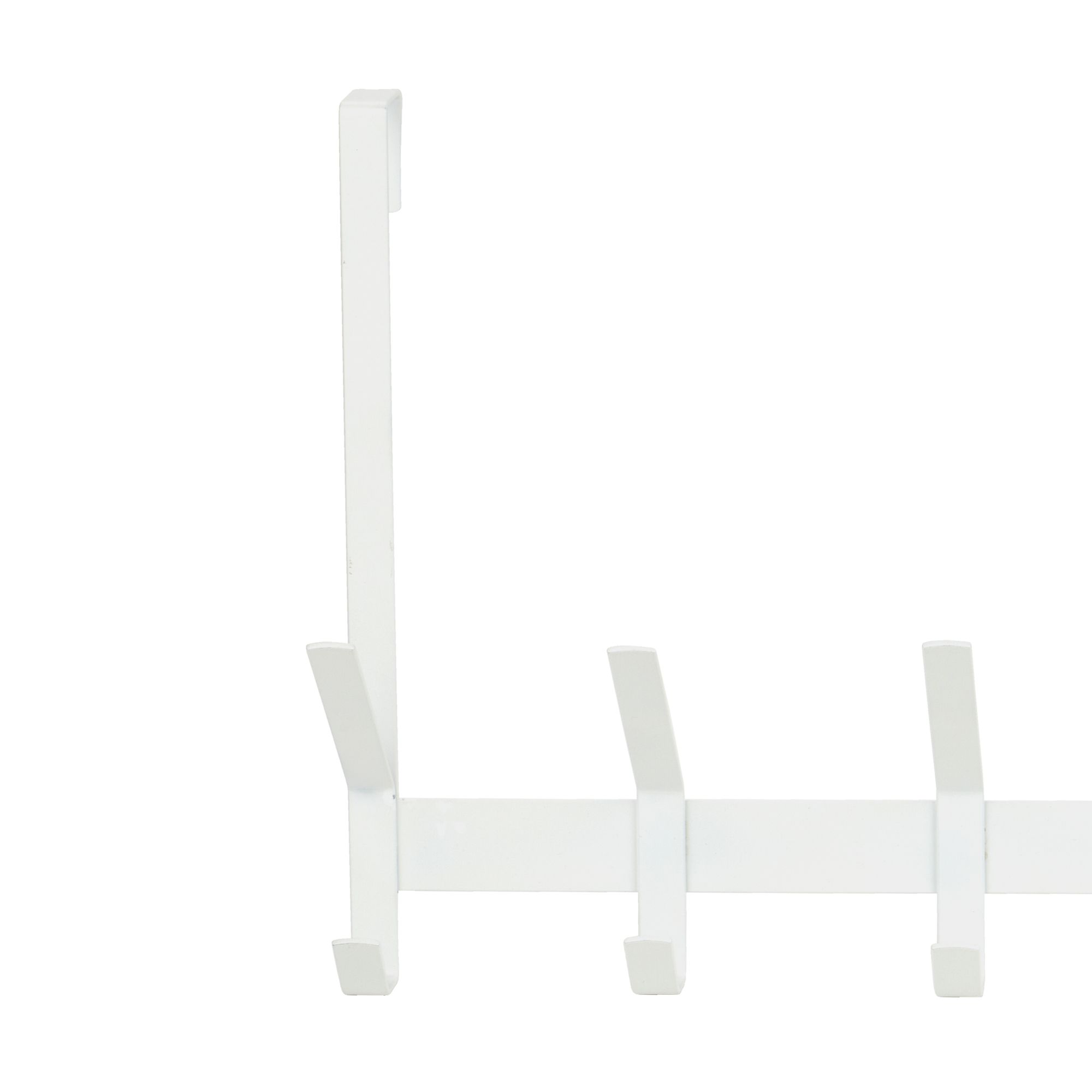 12 Bulk Over The Door Hanging Rack With 6 Double Hooks, White
