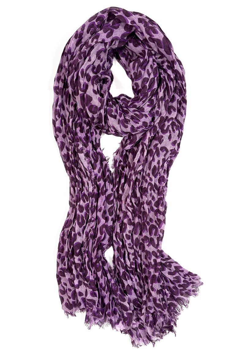 12 Bulk Leopard Print Scarf Assorted