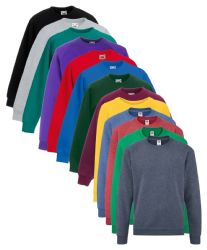 24 Bulk Billionhats Children Long Sleeve Cotton Assorted Color T Shirts Size XL