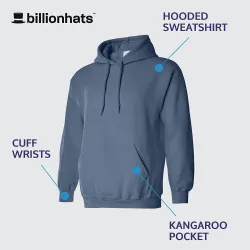 24 Bulk Billionhats Mens Wholesale Hoodie Sweatshirts, Size 2xl