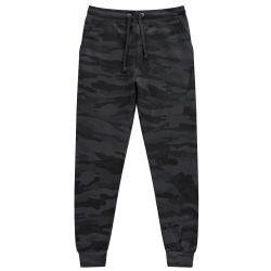 3 Bulk Black Camo Printed Fleece Lined Jogger With 2 Side Pockets Size xl