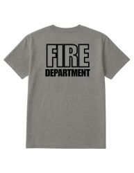 24 Bulk Bulk Fire Dept. T-Shirts Cotton Blend Uniform Tees For Firefighters, Crew & Public Safety Printed In Usa, Gray Size 3xl