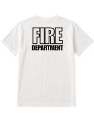 48 Bulk Bulk Fire Dept. T-Shirts Cotton Blend Uniform Tees For Firefighters, Crew & Public Safety Printed In Usa, White Size 3xl