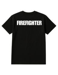 6 Bulk Firefighter T-Shirts Cotton Blend Uniform Tees For Station Wear & Emergency Response, Black Size 3xl