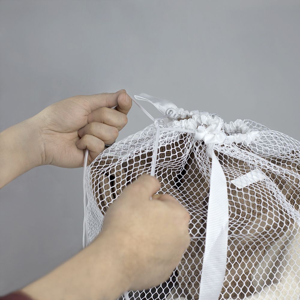 24 Bulk Mesh Laundry Bag With Handle