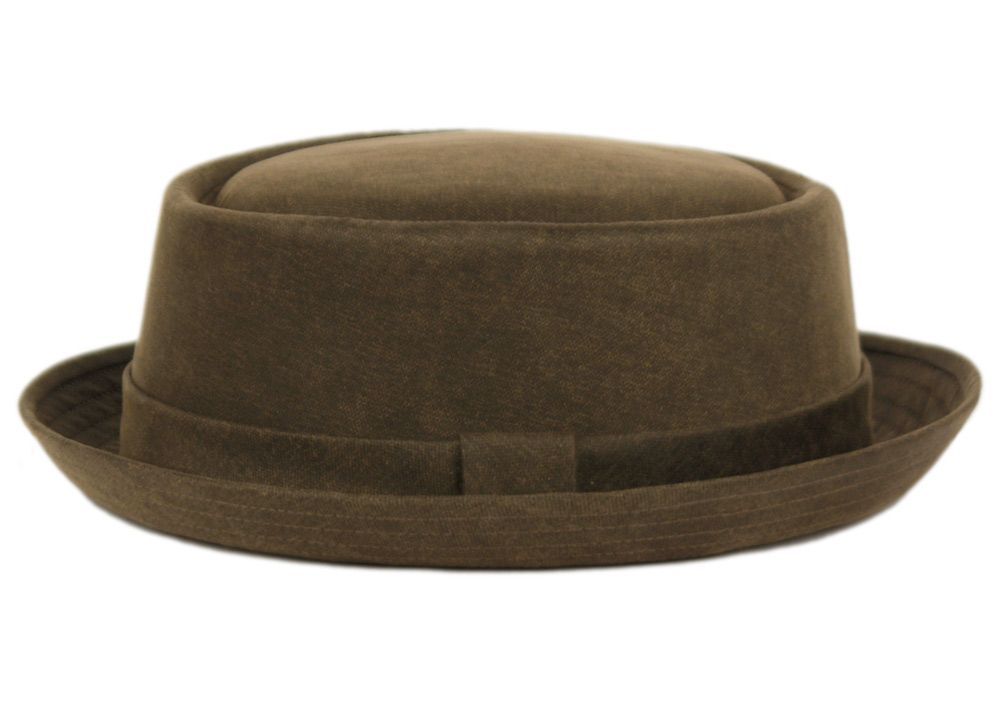 6 Bulk Berteil Waxed Cotton Porkpie Hat