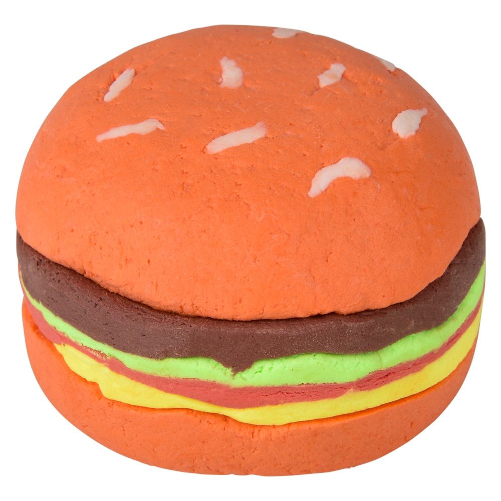 72 Bulk (t) 3.2" Cheeseburger Clay Slime 12ct