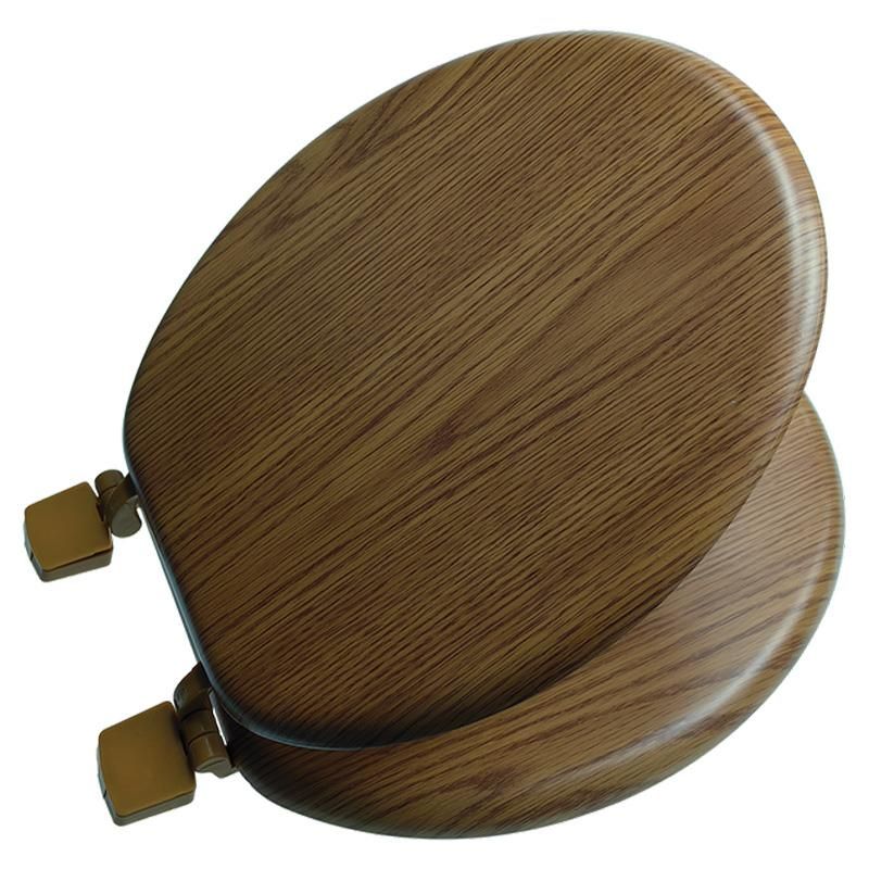 6 Bulk 17-inch Wooden Toilet Seat