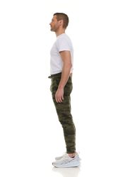 12 Bulk Camo Printed Fleece Lined Jogger With 2 Side Pockets Size S
