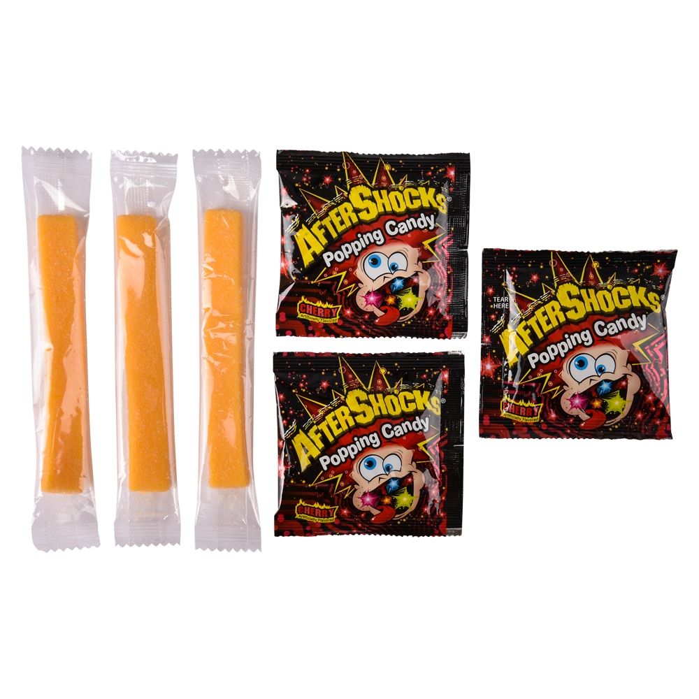 32 Bulk Aftershocks Gummy With Cherry Popping Candy