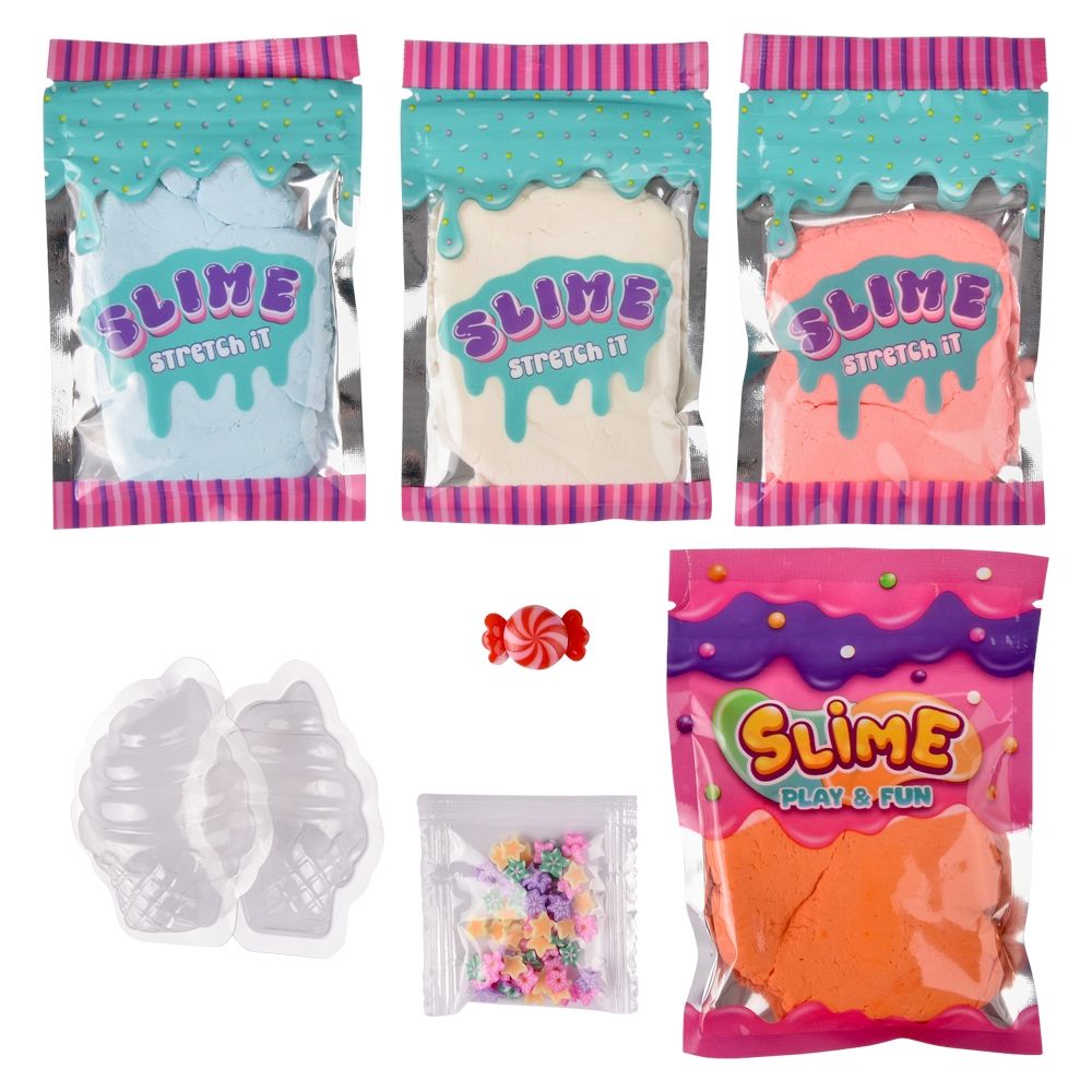 48 Bulk (t) 5.6" Ice Cream Clay Slime Kit