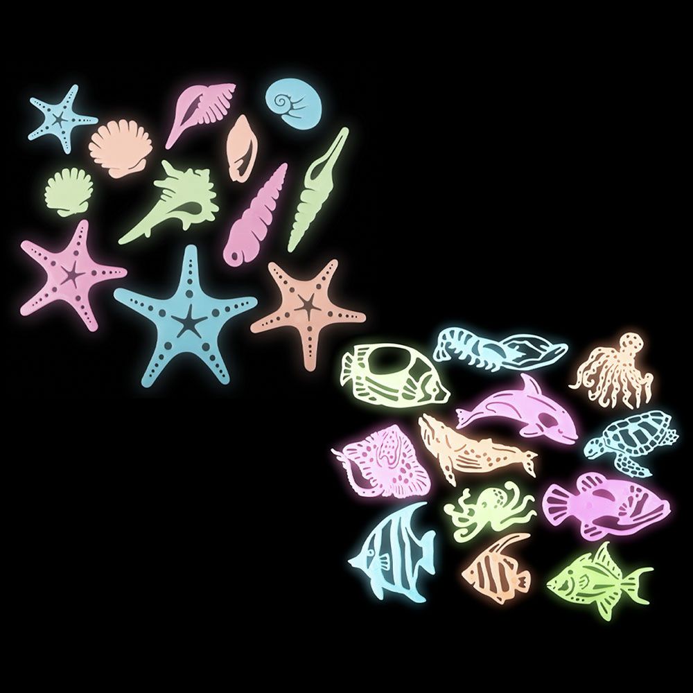 144 Bulk Gid Sea Life Stick Ups (2 Asst.) 1.5" -3" 12/56