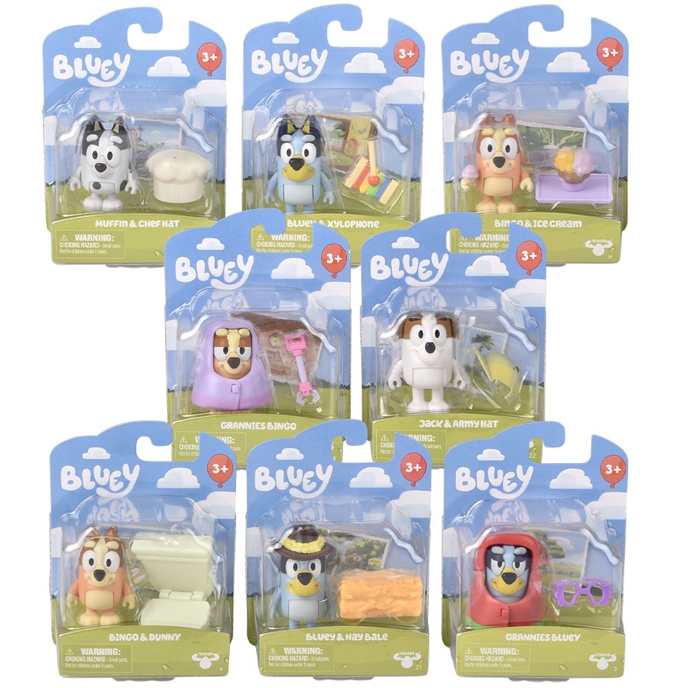 24 Bulk Bluey Story Starter Figurines 12ct