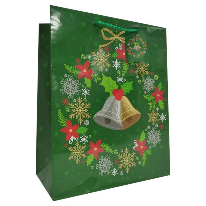 96 Bulk 2pk Large Christmas Bag Glossy