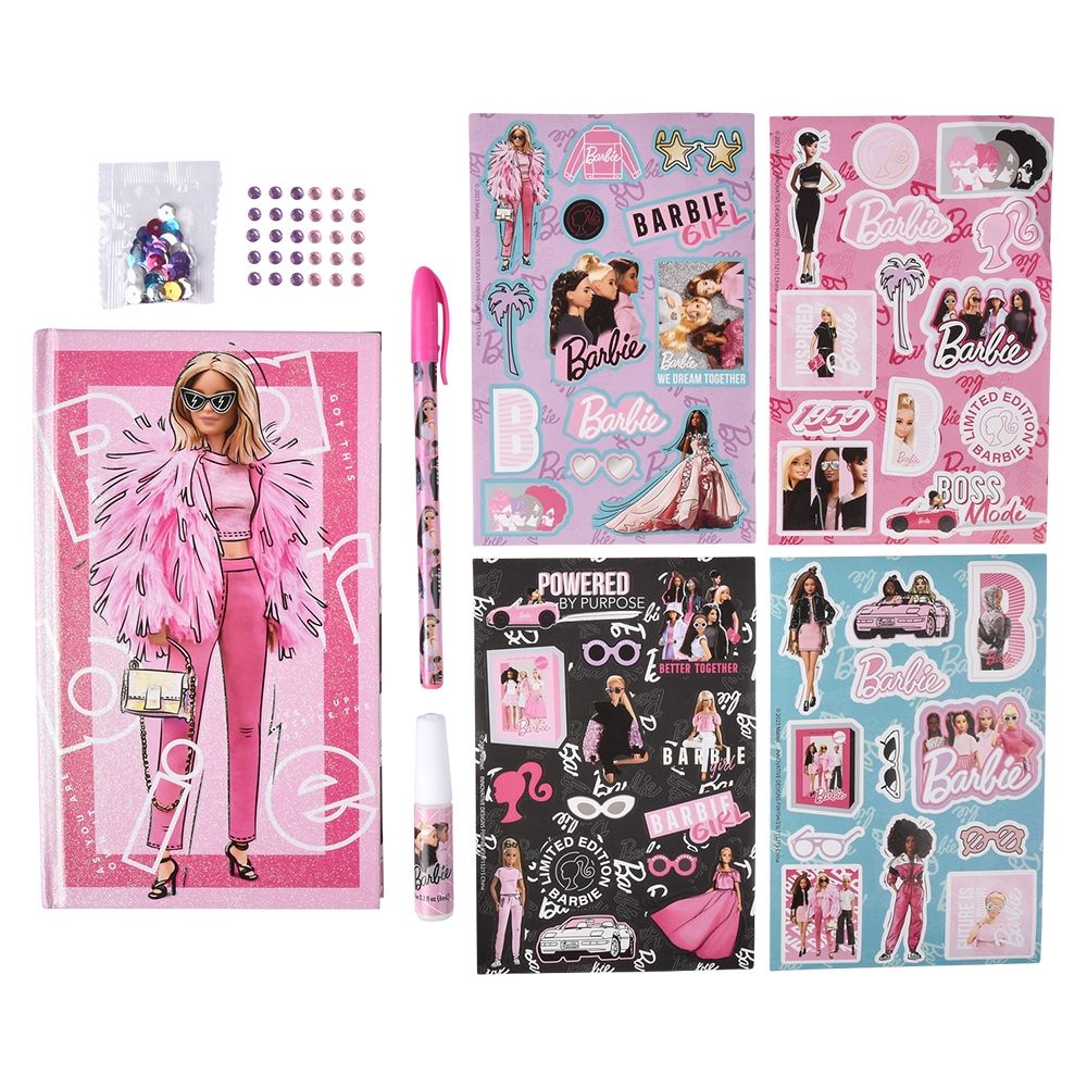 12 Bulk Barbie Sparkle Journal Set