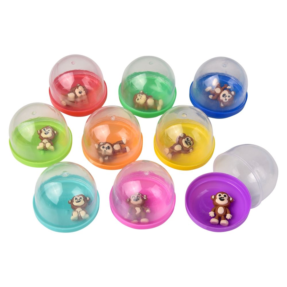 250 Bulk 1" Mini Monkey Figurines In 2" Capsule 250ct
