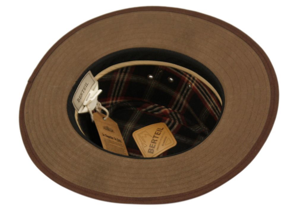 6 Bulk Berteil Oil Cotton Fedora Hat W/band Assorted
