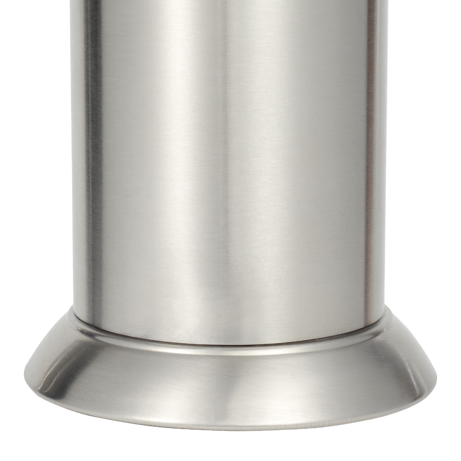 6 Bulk Empire Brushed Stainless Steel Toilet Bowl Brush And Holder, Silver