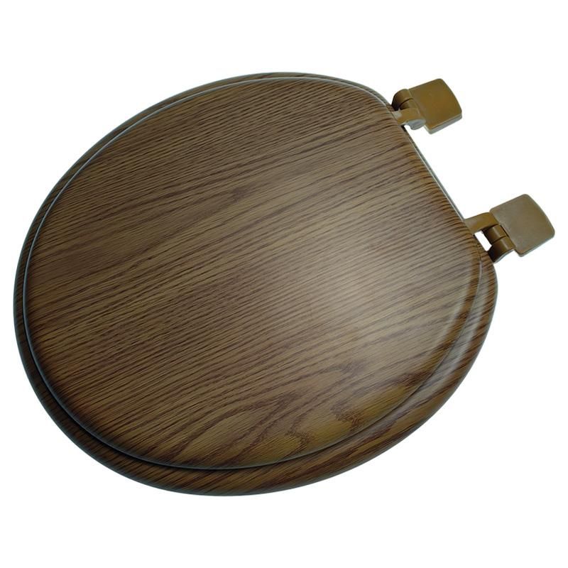 6 Bulk 17-inch Wooden Toilet Seat