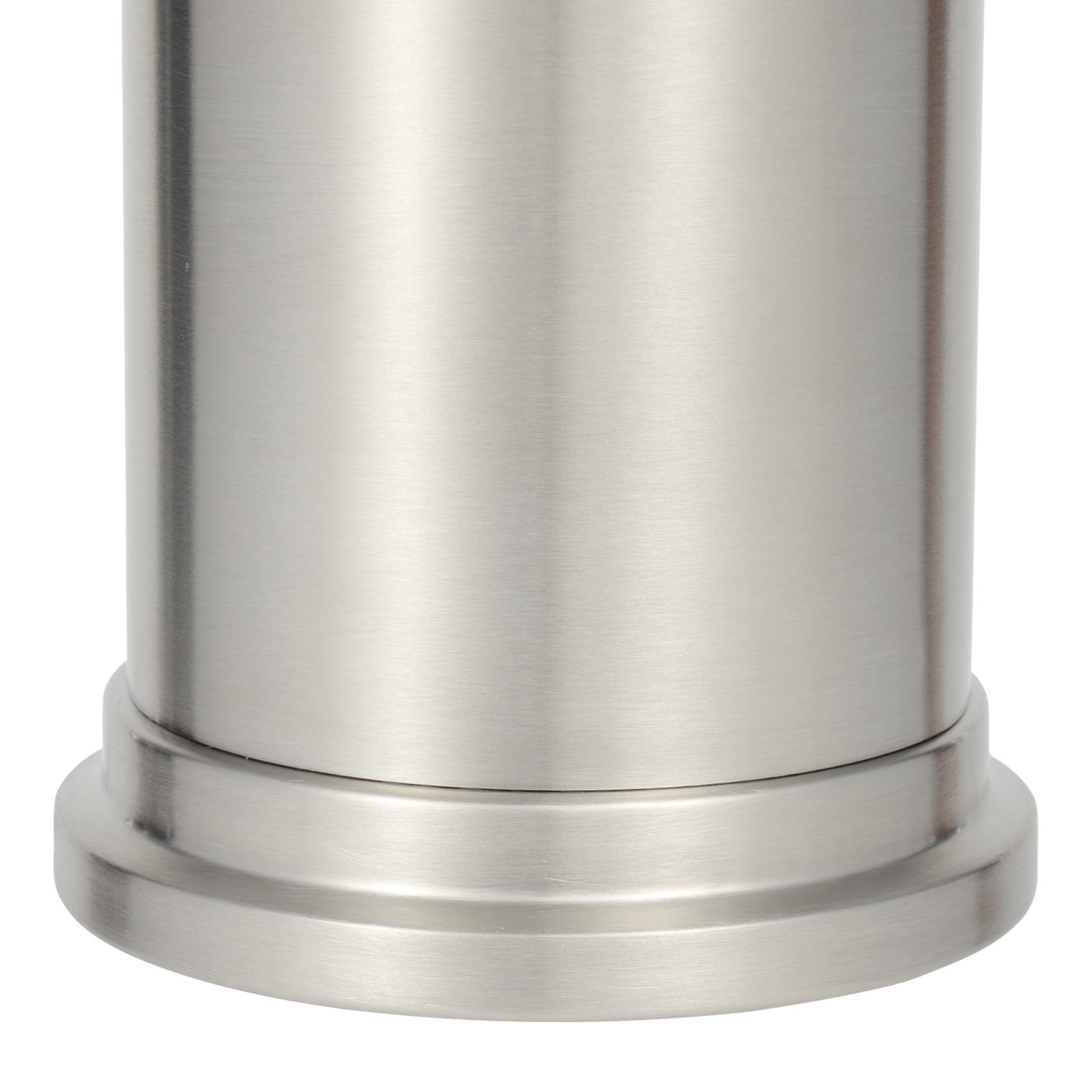 6 Bulk Spire Brushed Stainless Steel Toilet Bowl Brush And Holder, Silver