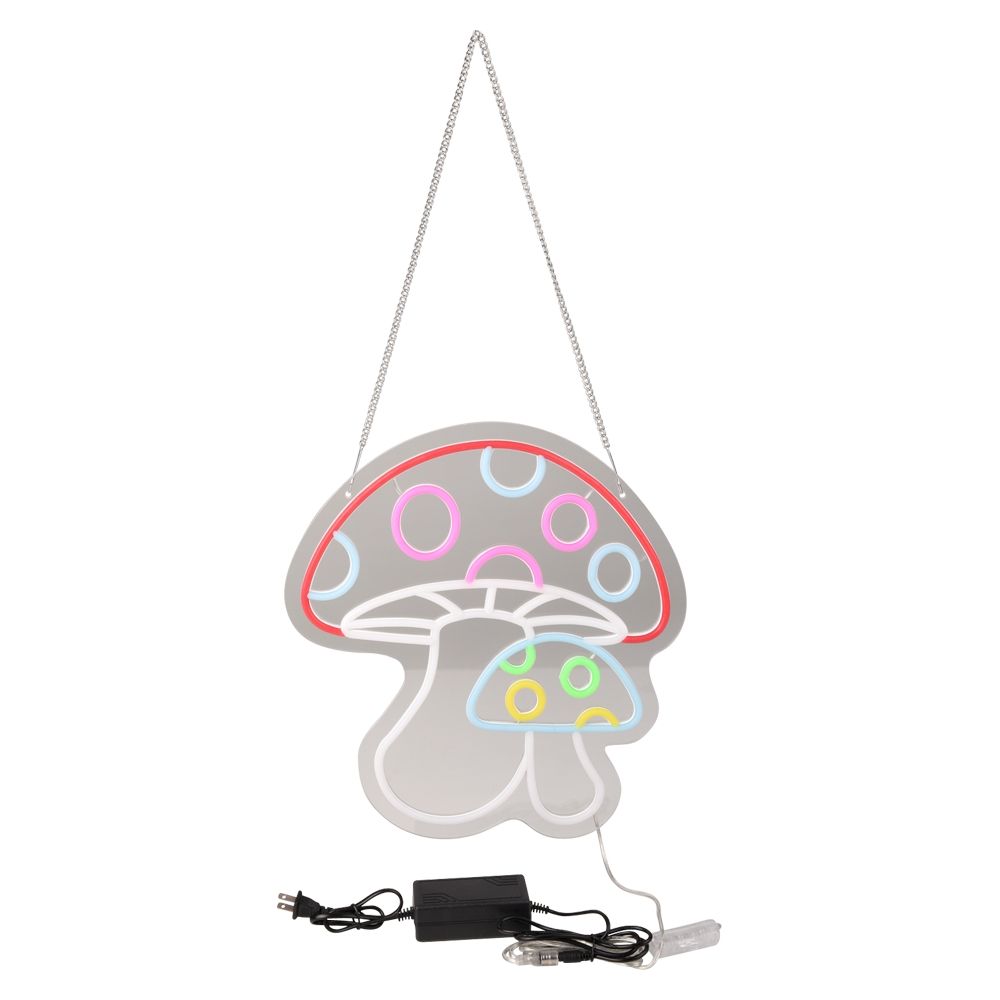 10 Bulk (t) 15"x13.6" Neon Mushroom Light