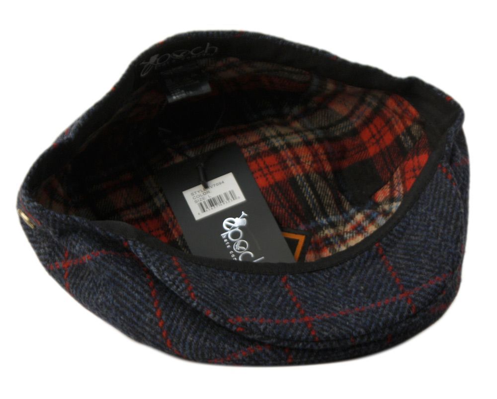 6 Bulk Tweed Herringbone Wool Plaid Ivy Caps W/cloth Fabric Lining Assorted