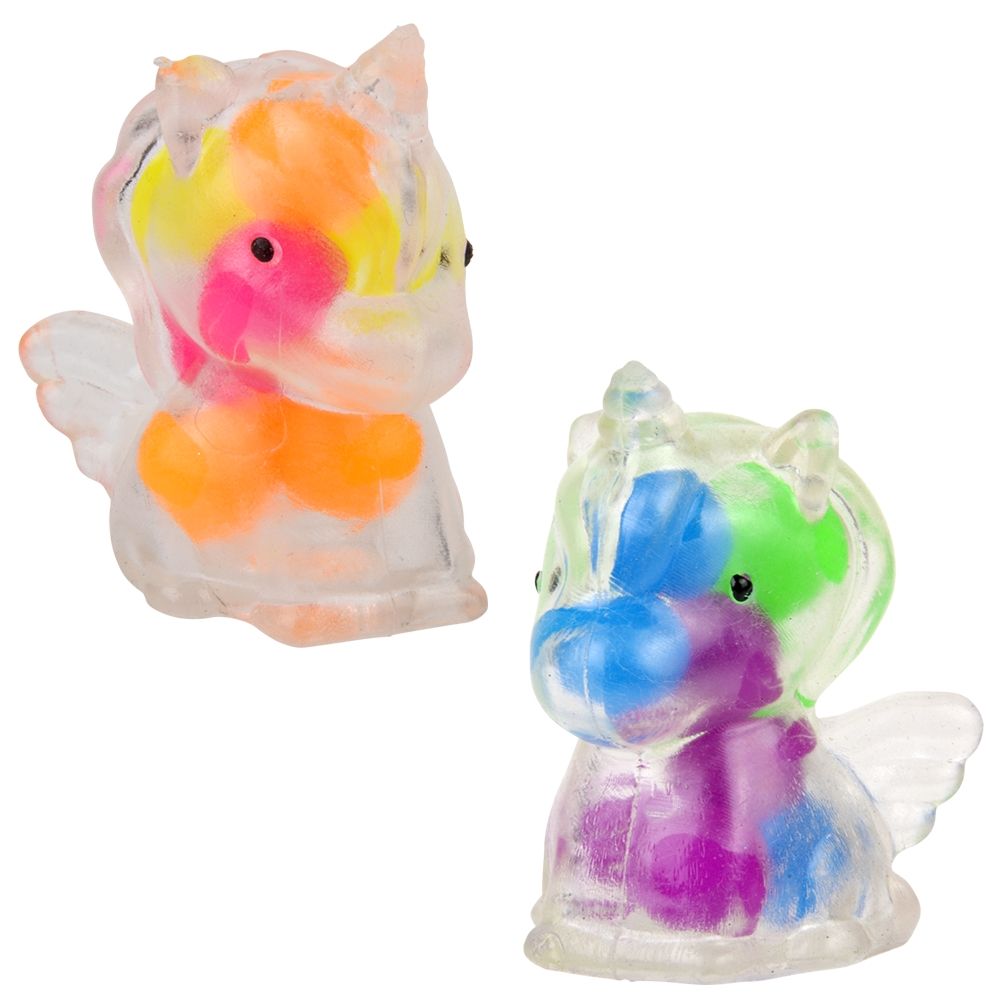288 Bulk 2" Squeezy Bead Unicorn